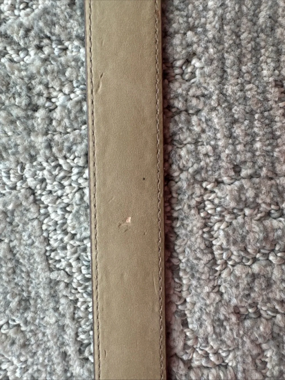 Talbots Brown Leather Belt with Gold-Tone Rectangular Buckle XL